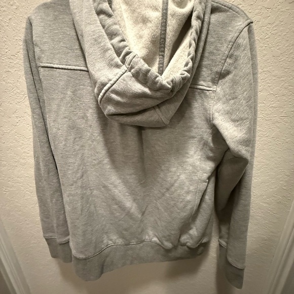 Duluth Trading Co Hoodie Sweatshirt Full Zip Women's S Grey Fleece Logo Beaver - Picture 5 of 7